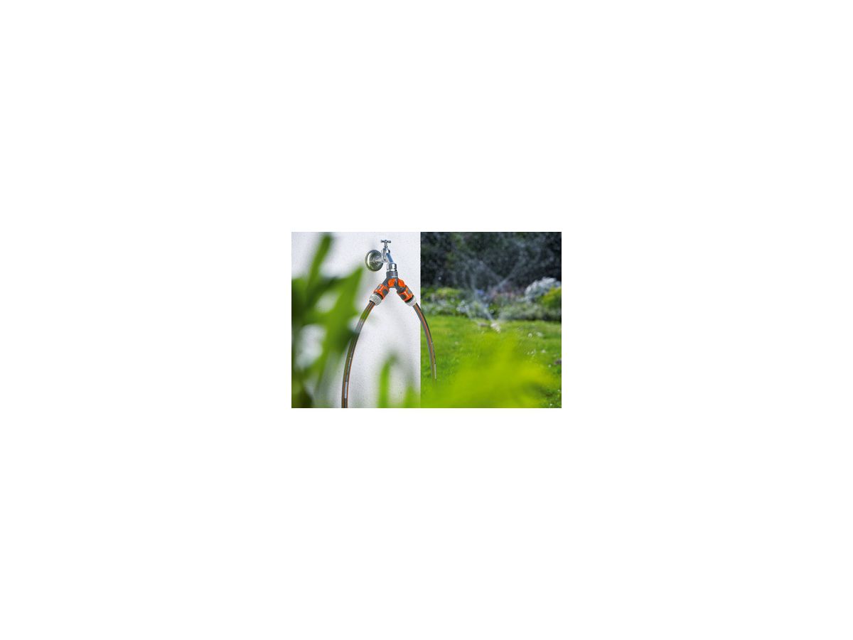 GARDENA 2-Wege Ventil für Wasserhahn mit G3/4 Gewinde, 4078500093804