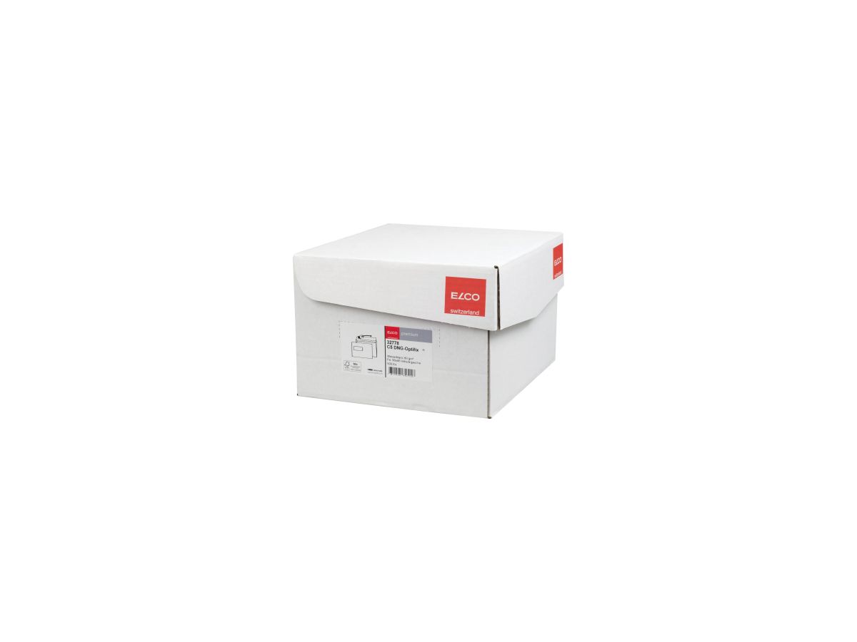 ELCO Briefumschlag premium 32778 C5 80g hk mF weiß 500 St./Pack.