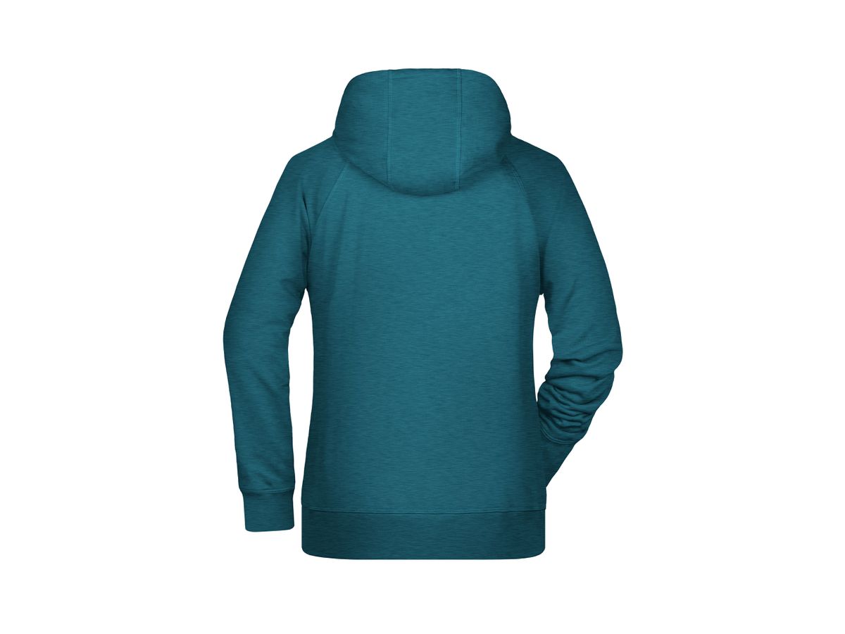 JN Ladies' Hoody 8023 petrol-melange, Größe M