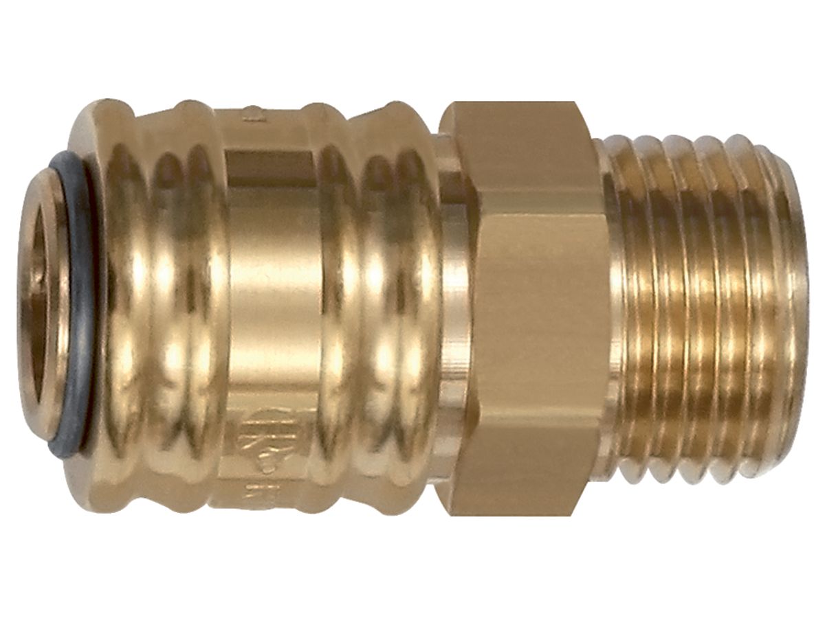 Release coupling NW7.2 Ms AG G3/8 Riegler
