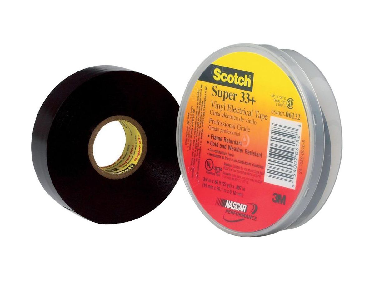 Super 33+ electr.tape 19mmx20m black 3M