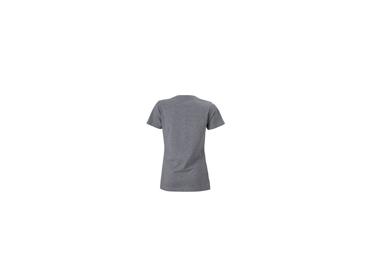 JN Ladies Slim Fit V-T JN972 100%BW, grey-heather, Größe S