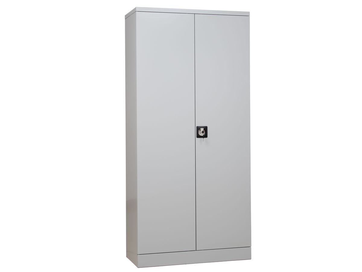 C+P Materialschrank BASIS 1950x916x422mm RAL 7035  Zerlegt zur Selbstmontage