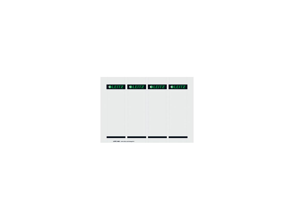 Leitz Einsteckrückenschild 16800085 kurz/breit Karton gr 100 St./Pack.