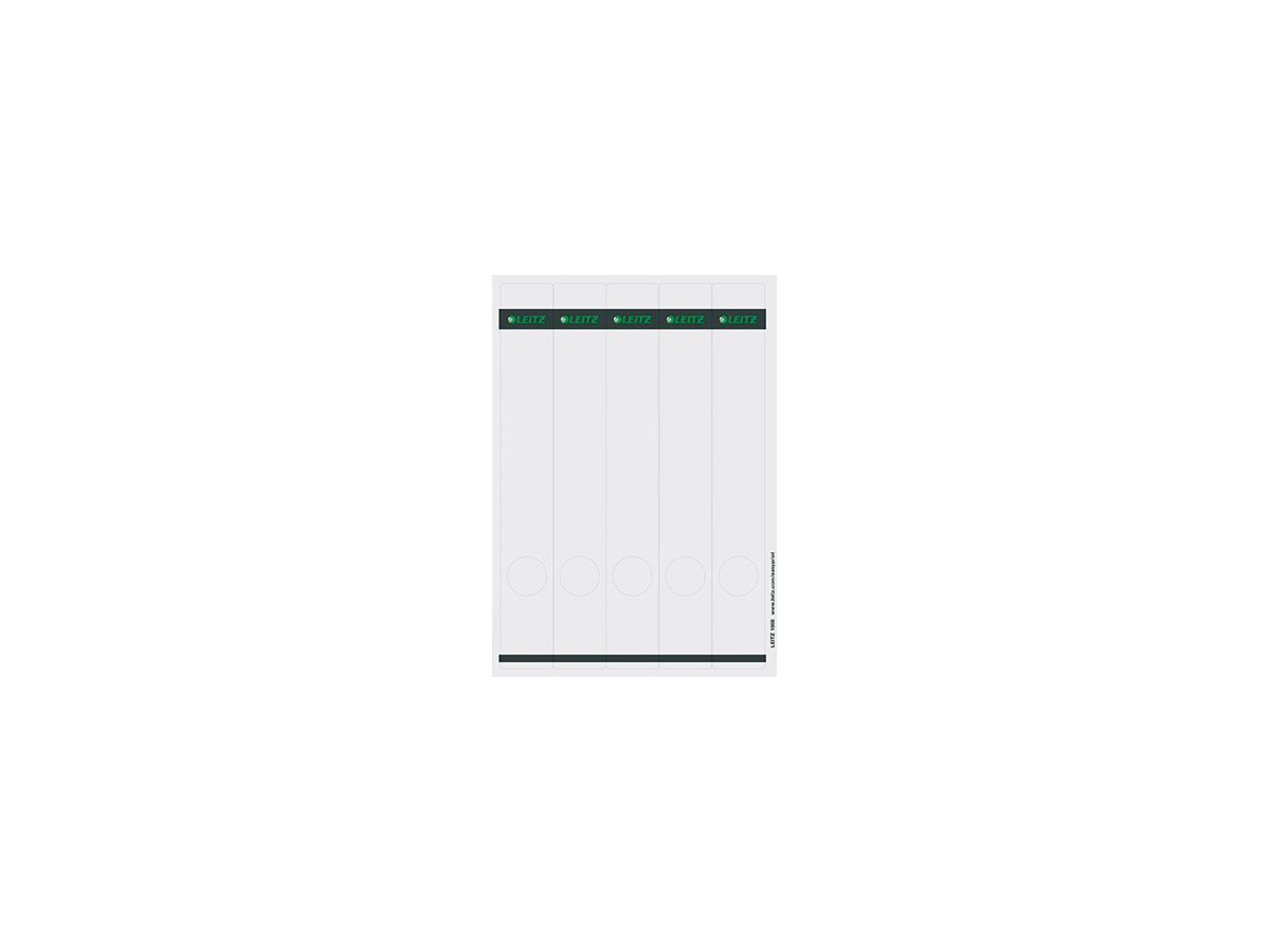 Leitz Ordneretikett 16880085 lang/schmal Papier gr 125 St./Pack.