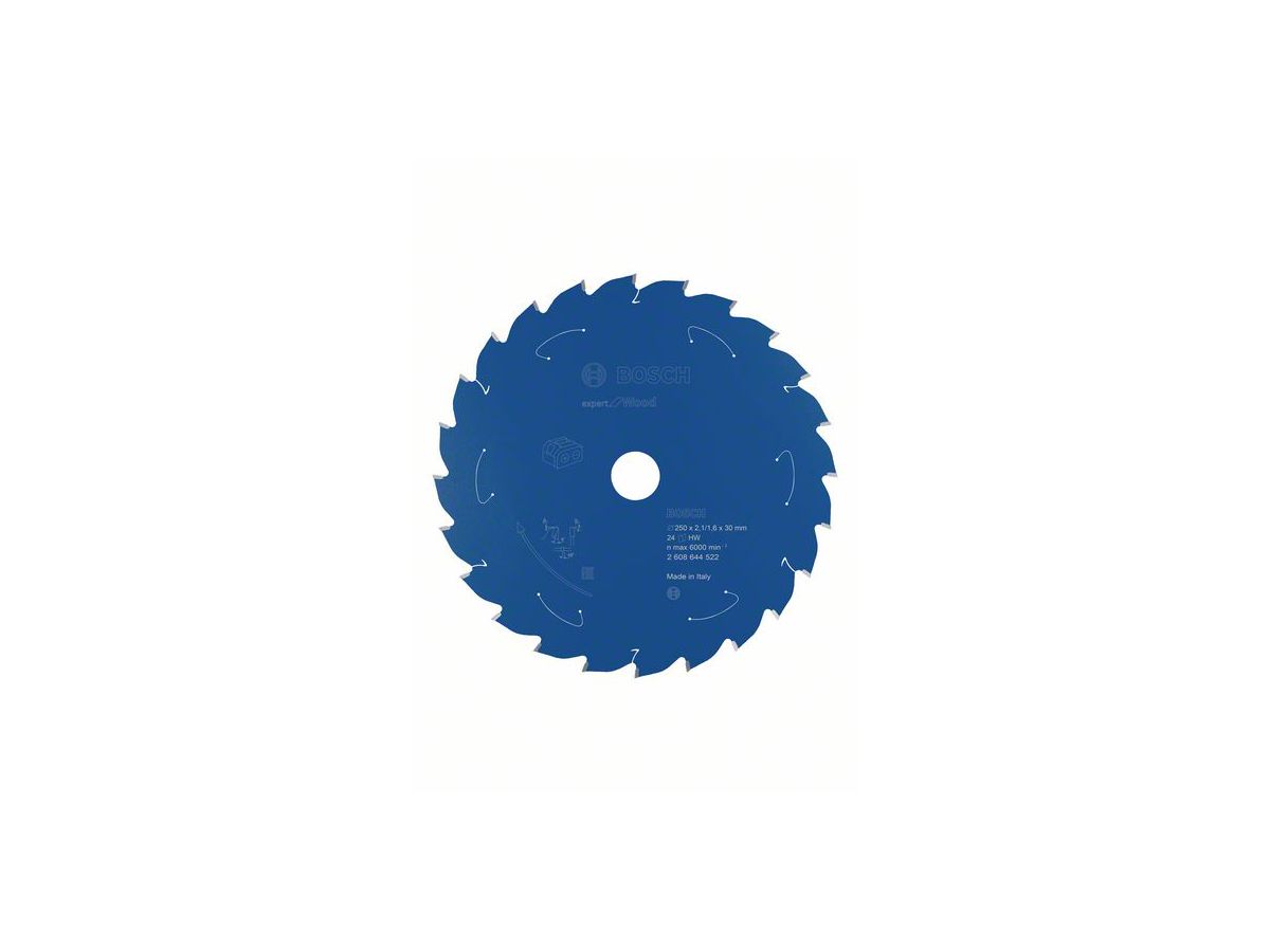 BOSCH Kreissägeblatt Expert for Wood 250x30x2,1/1,6 mm, 24 Z