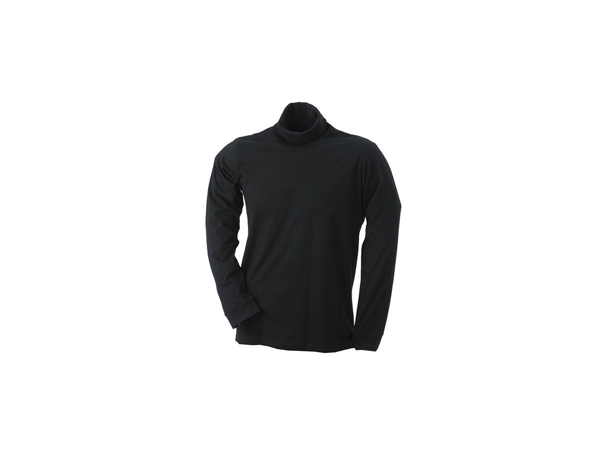 JN Rollneck Shirt JN183 100%BW, black, Größe 2XL