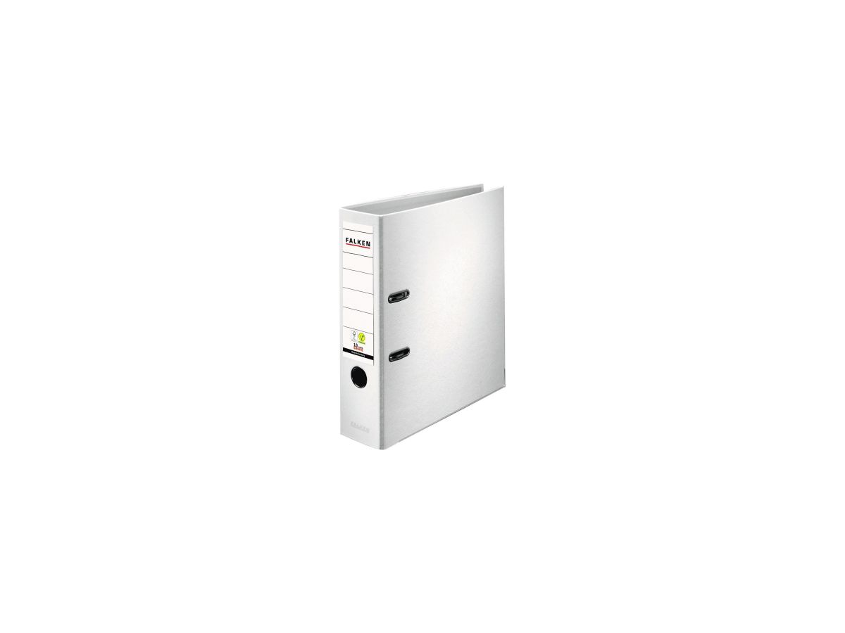Falken Ordner S80 09984030 DIN A4 80mm PP weiß
