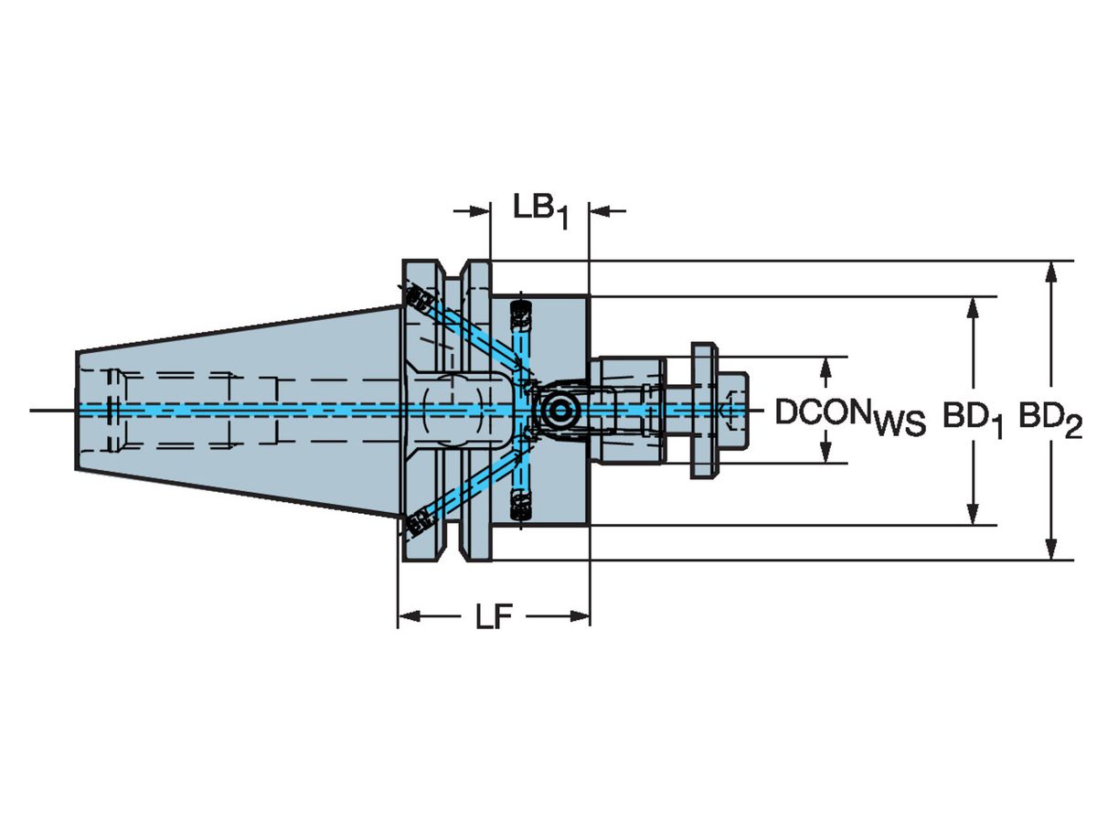 COROMANT BIG-PLUS ISO Adapter auf