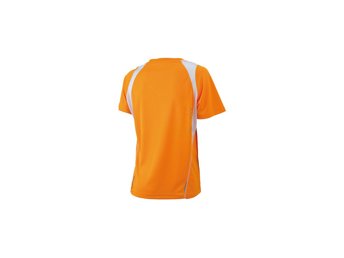 JN Ladies Running-T JN396 100%PES, orange/white, Größe M