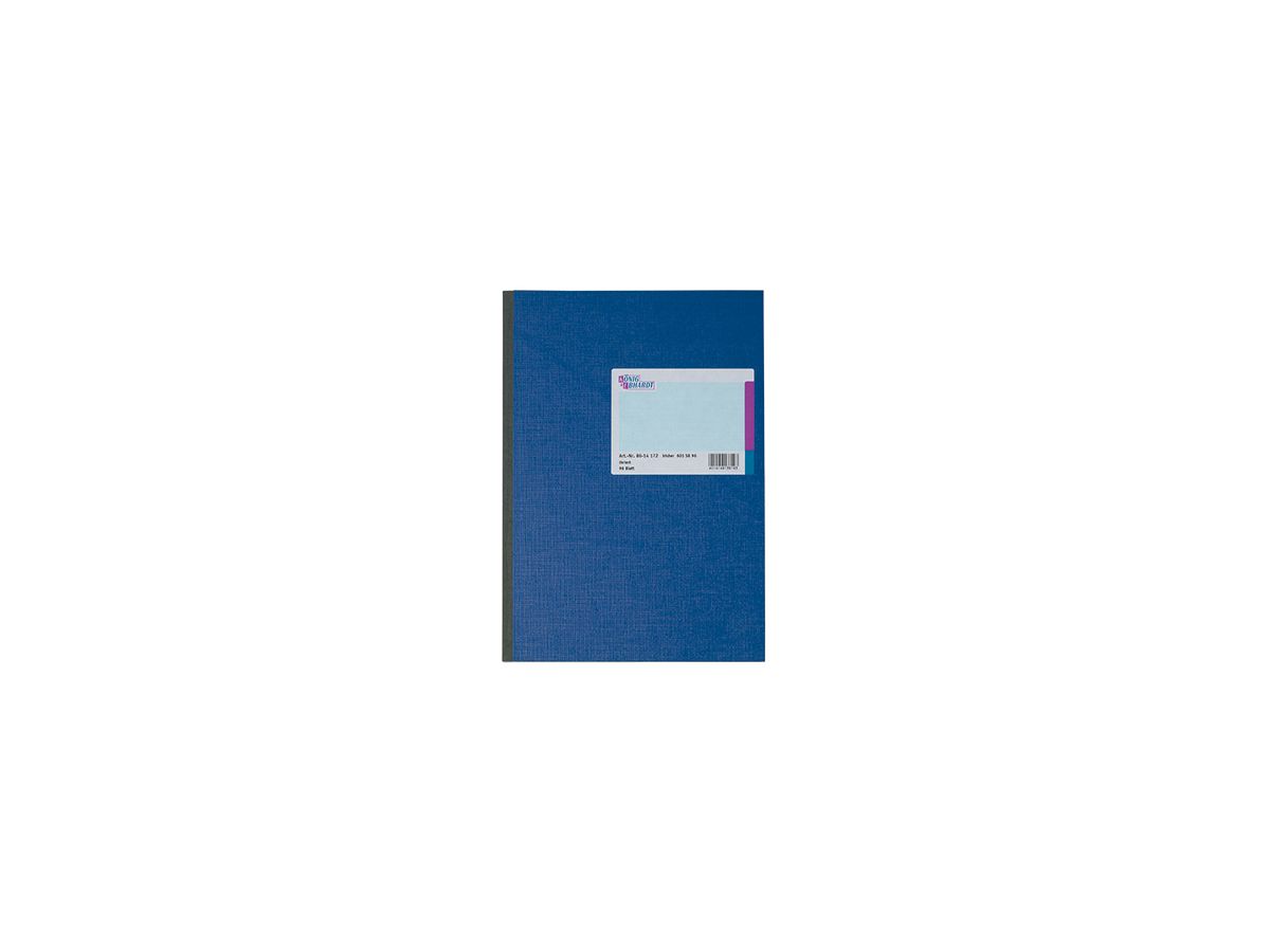 König&Ebhardt Kladde 8616172 DIN A6 liniert 96Blatt blau