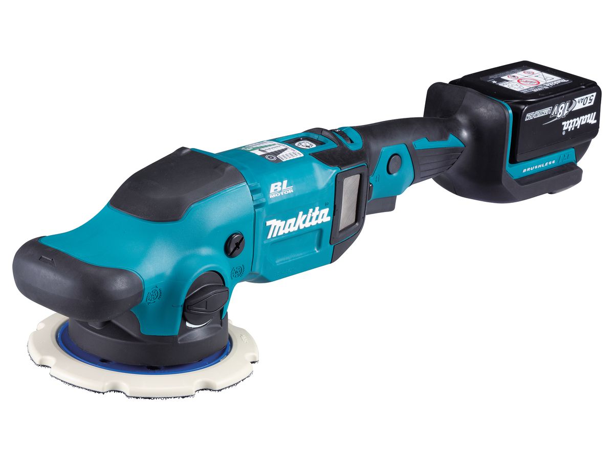 MAKITA Akku-Exzenterpolierer DPO600TKX1 1x18V/5,0 Ah, Ladegerät, Transportkoffer