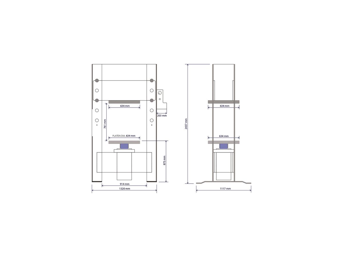 RPP 150 Vollhydraulische Reifenpresse METALLKRAFT