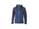 JN Mens Outdoor Jacket JN1098 100%PES, navy/cobalt, Größe XL