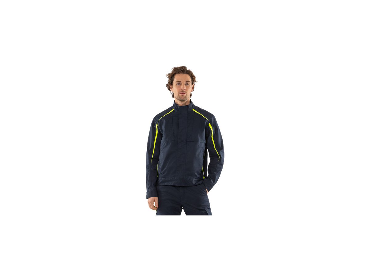 FRISTADS GREEN Jacke 4930 GWM Gr. M, marine/gelb, 301025