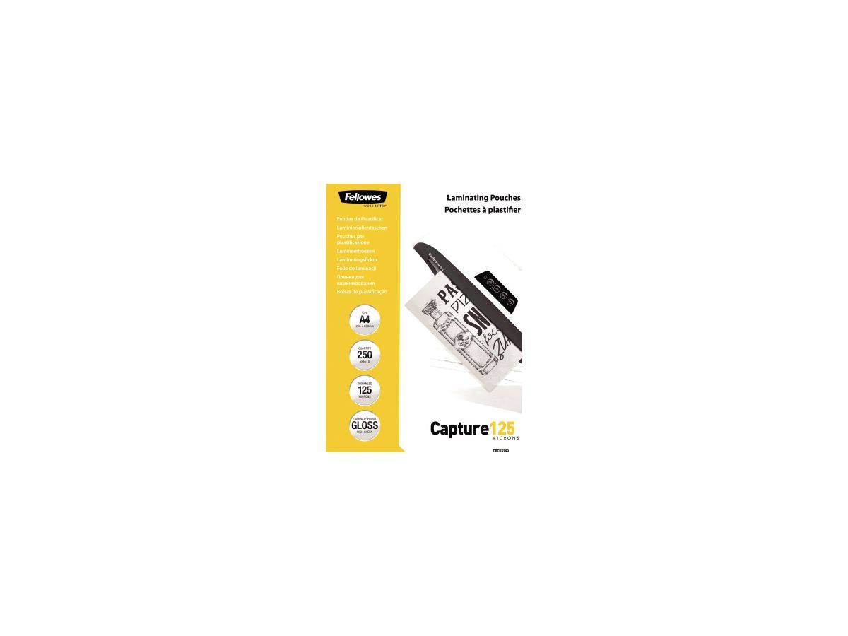 Fellowes Laminierfolie Capture 125 5314903 DIN A4 tr 250 St./Pack.