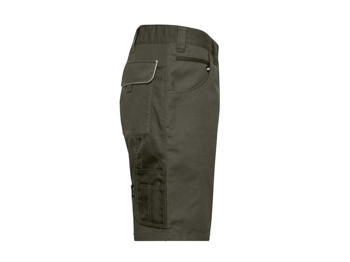 JN Workwear Bermudas - SOLID - JN880 olive, Größe 44