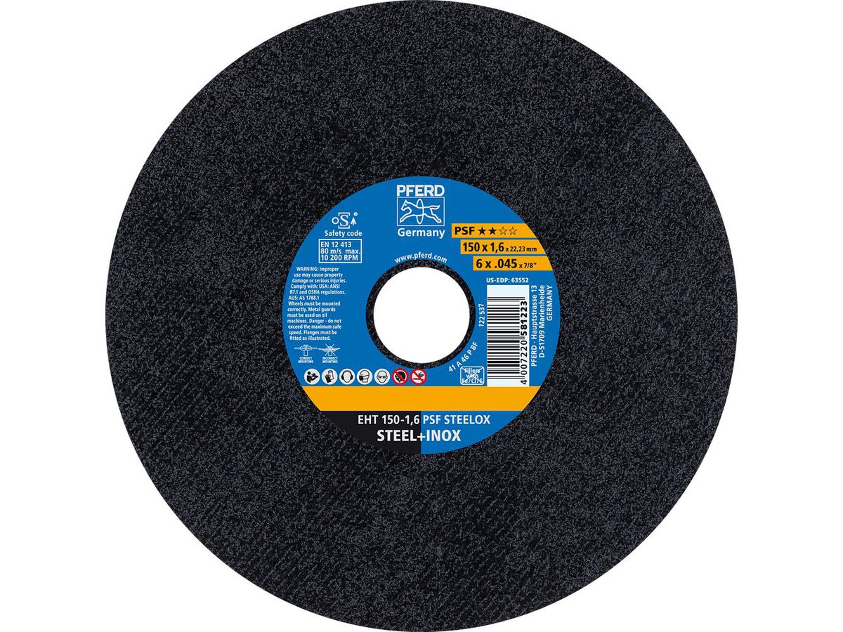 PFERD Trennscheibe EHT 150-1,6 A46 P PSF-Inox