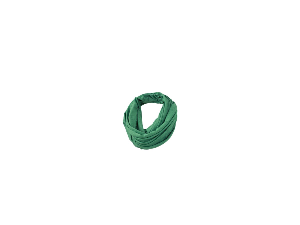 mb Heather Summer Loop-Scarf MB6578 65%PES/35%BW, green-melange,  75 x 80 cm