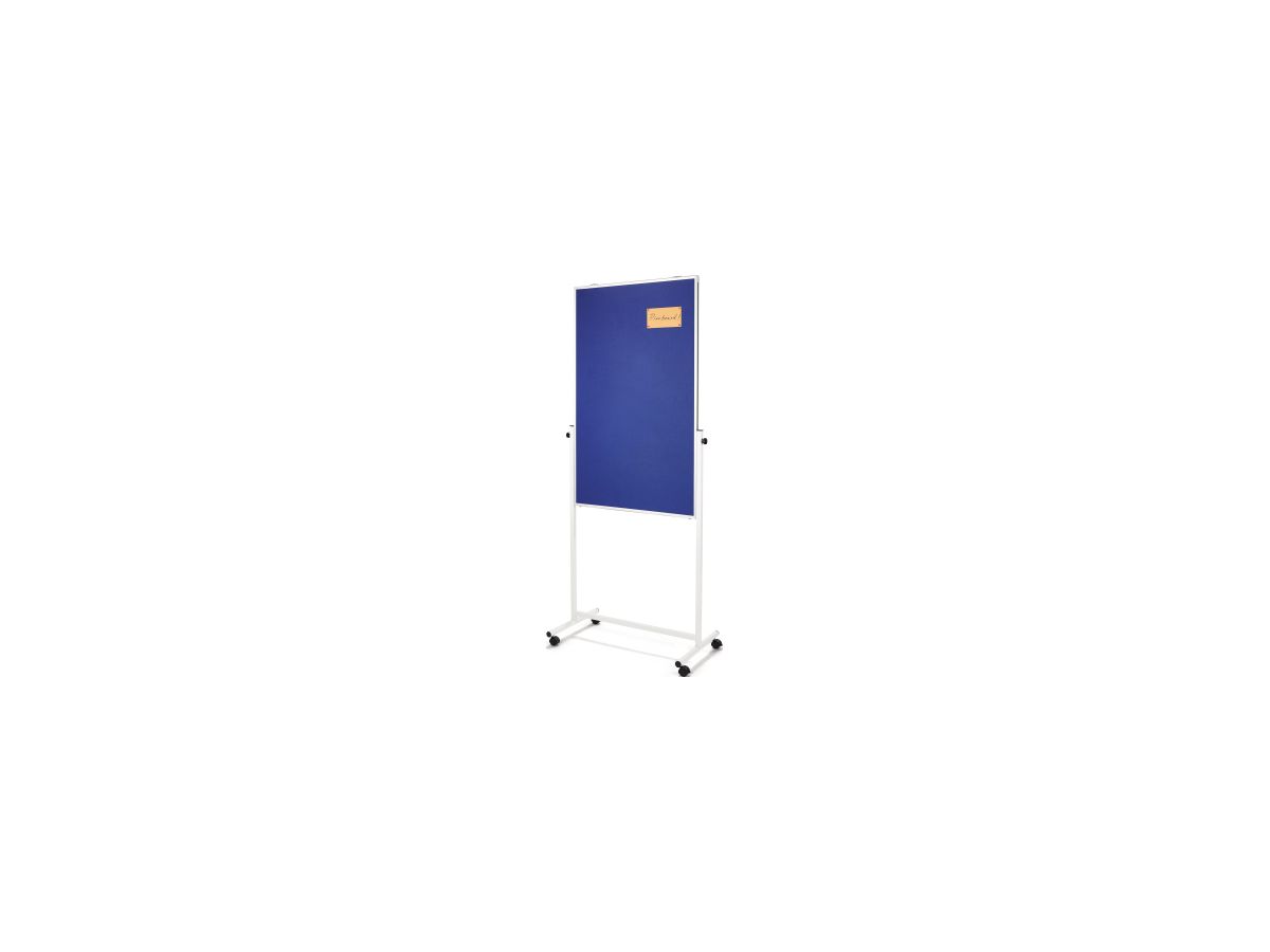 Magnetoplan Moderationswand 11112103 75x120cm Filz blau