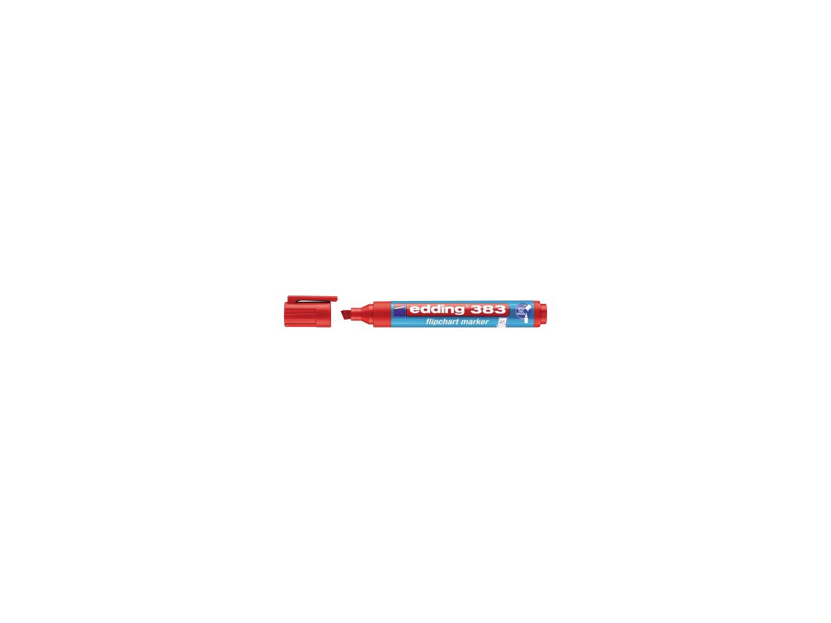 edding Flipchartmarker 383 4-383002 1,5mm Keilspitze rot