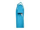 JN Mens Running-T JN397 100%PES, turquoise/white, Größe S