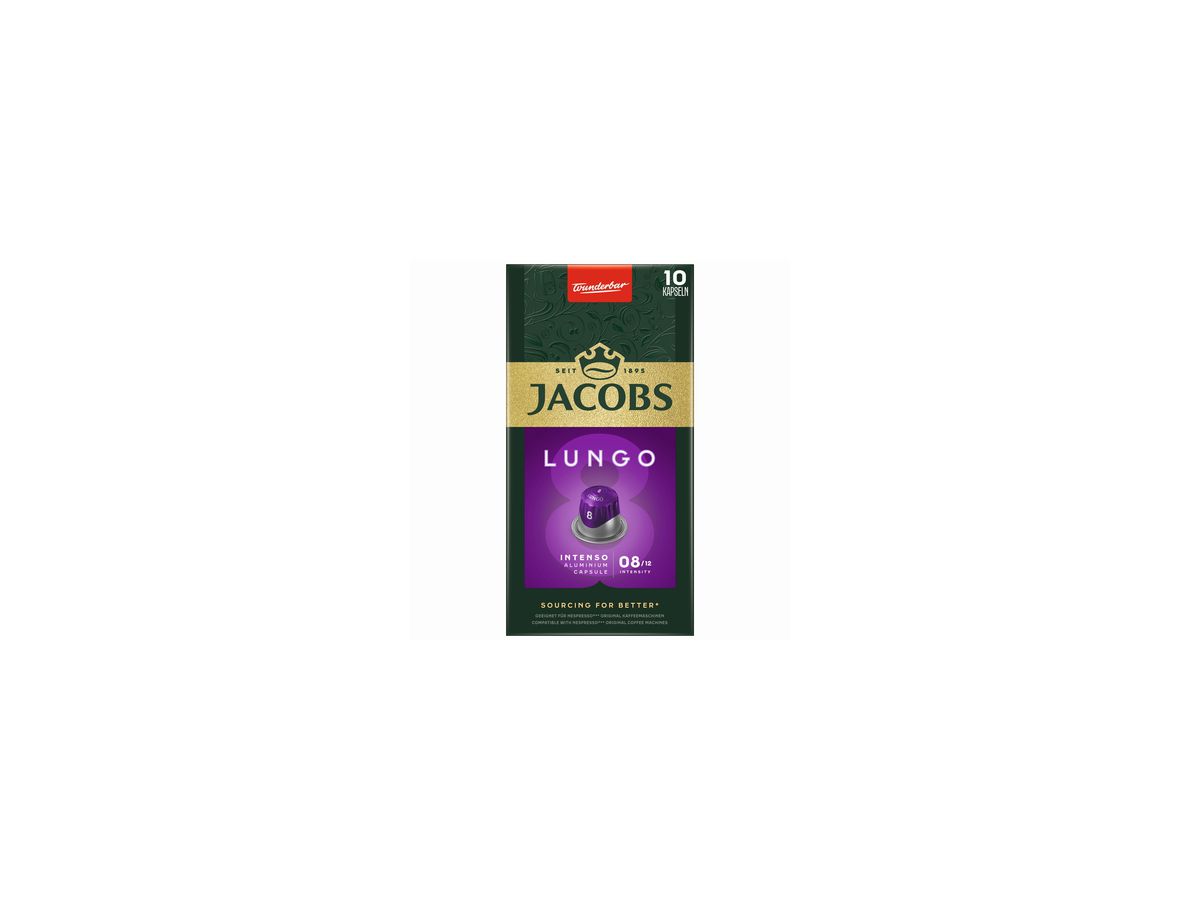 JACOBS Kaffeekapsel Lungo 8 Intenso 4057024 10 St./Pack.