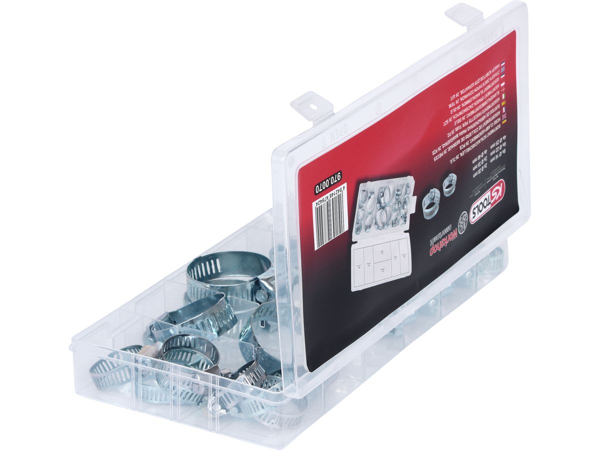 KS TOOLS Schlauchschellen Sortiment 970.0070  16-40mm  26-tlg.