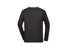 JN Men's Sports Shirt Long-Sleeved JN522 black, Größe 3XL