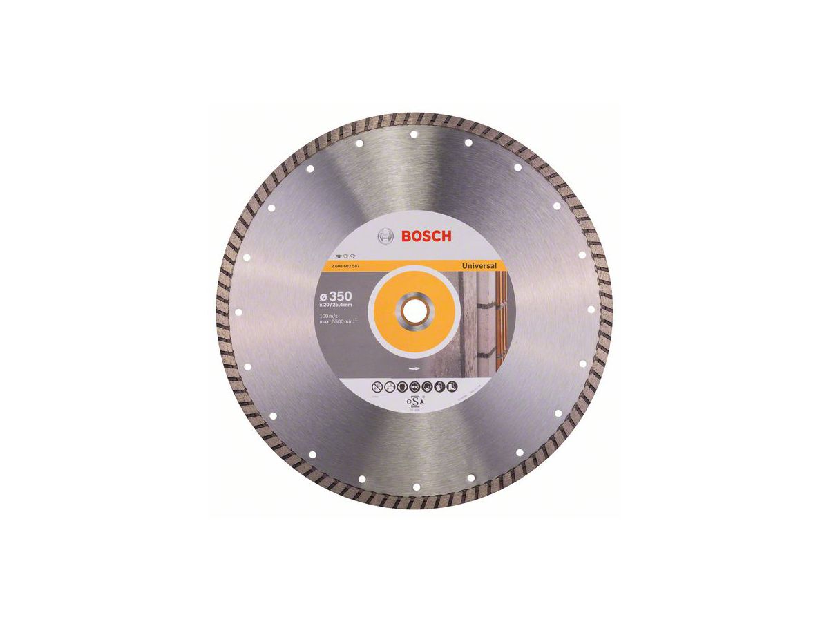 BOSCH Diamanttrennscheibe Standard for Universal Turbo 350x20/25,4 mm