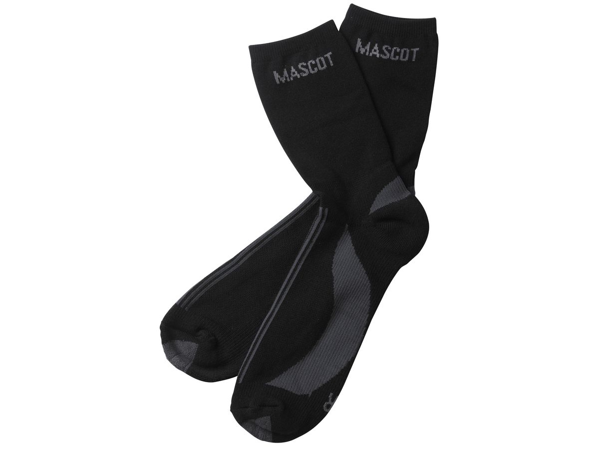 MASCOT Socken ASMARA Complete,schwarz/dunkelanthr.,Gr. 36/38