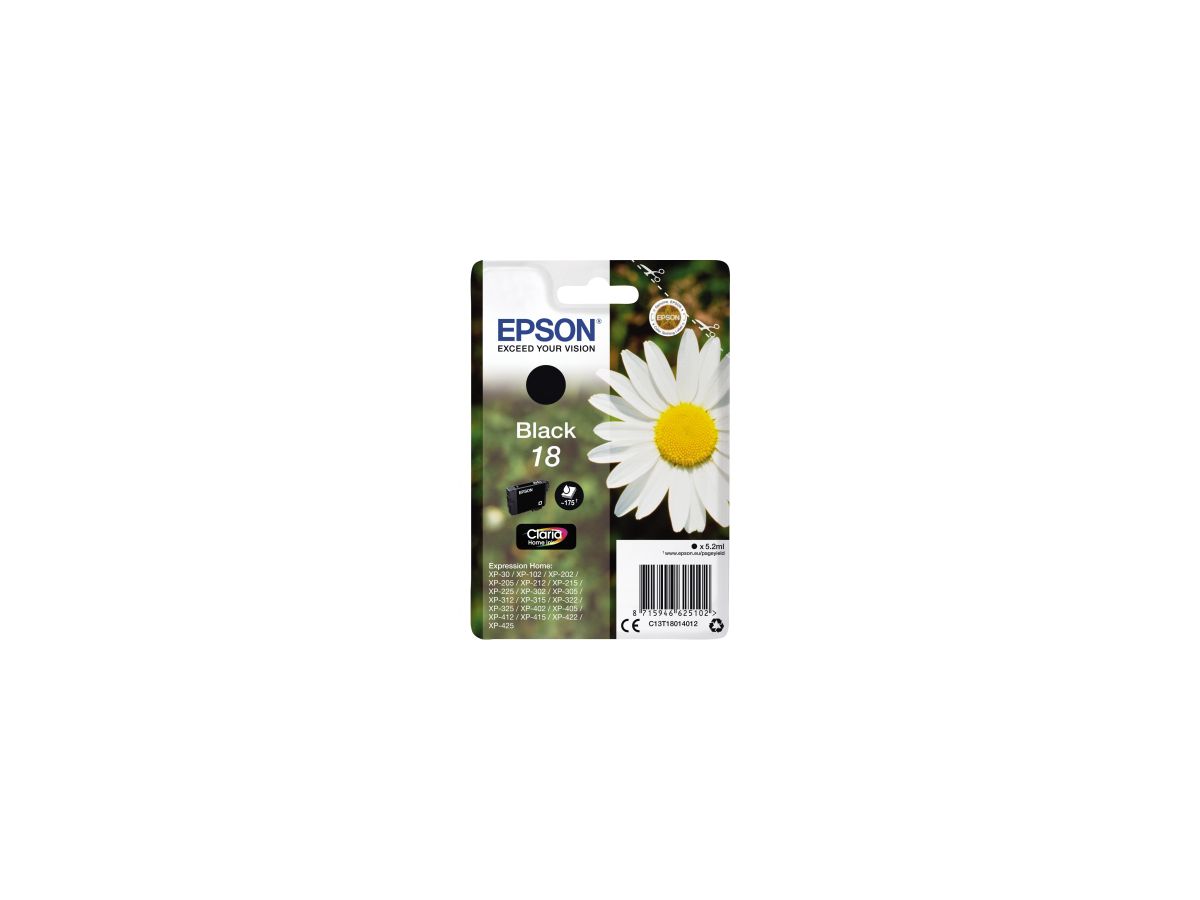 Epson Tintenpatrone C13T18014012 3,3ml schwarz