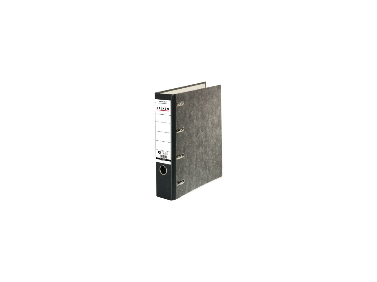 Falken Doppelordner S70 11285426 2xDIN A5 quer 70mm Pappe schwarz
