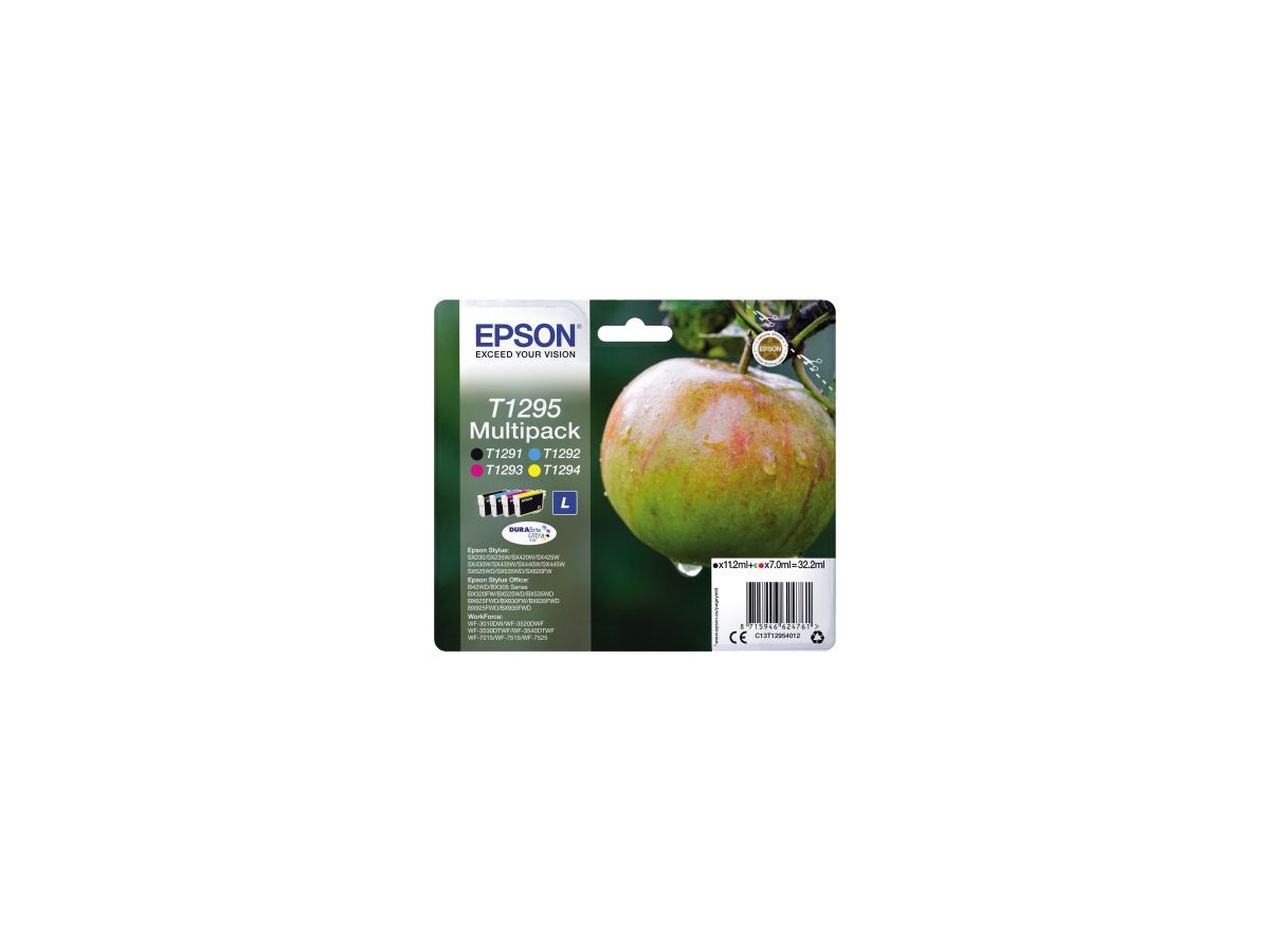 Epson Tintenpatrone C13T12954012 T1295 sw/c/m/y 4 St./Pack.