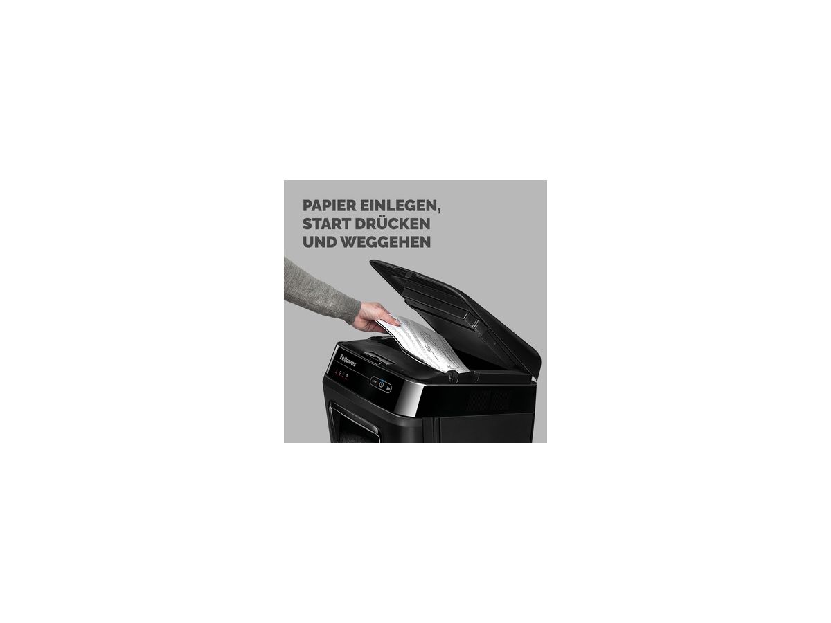 Fellowes Aktenvernichter AutoMax 130C 4680101 schwarz