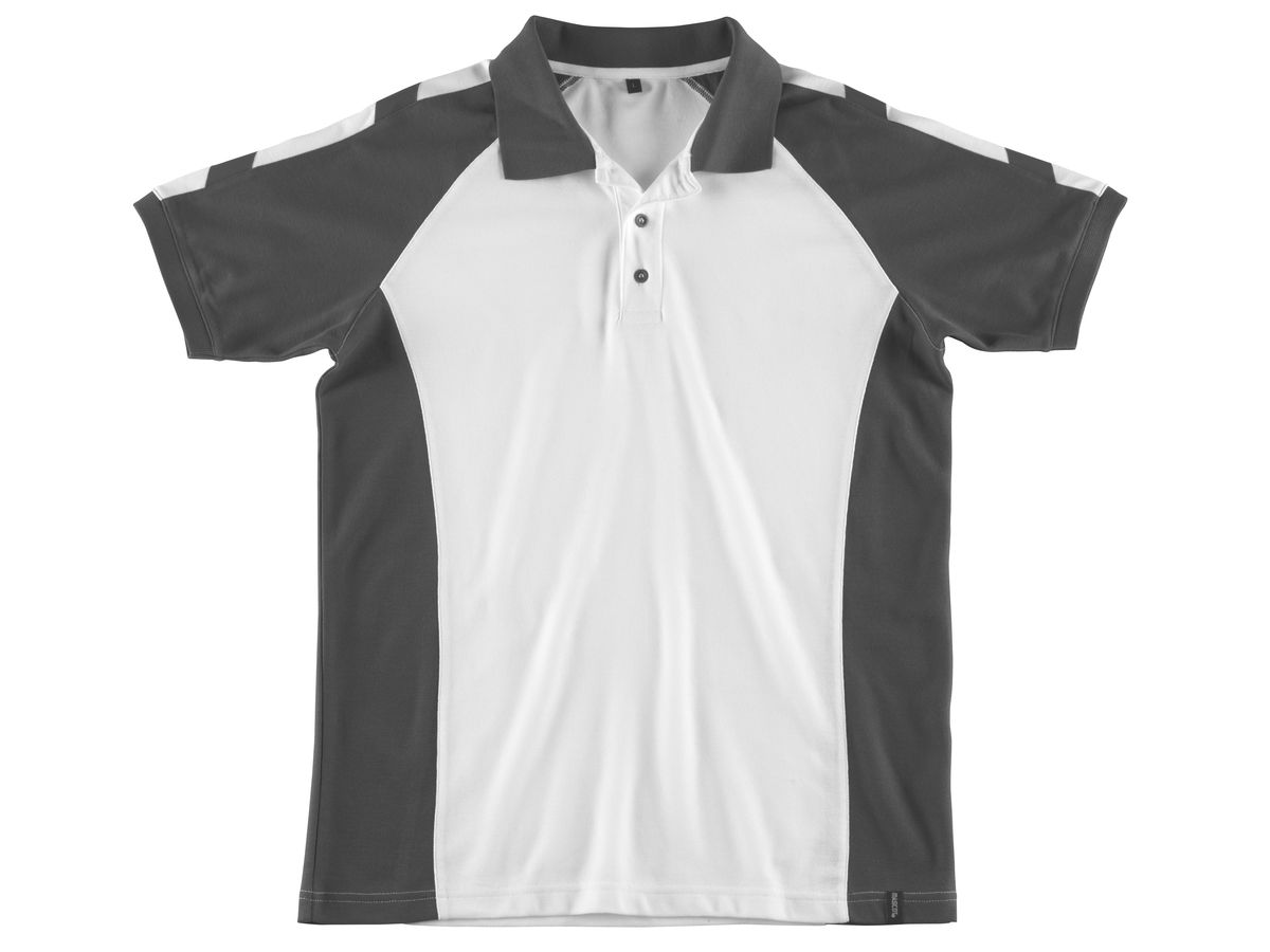 MASCOT Polo-Shirt BOTTROP Unique,weiß/dunkelanthrazit,Gr. 2XL