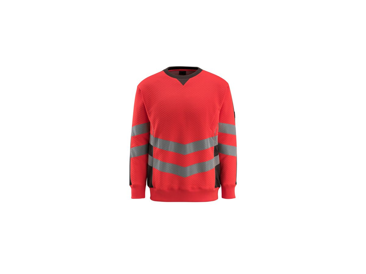 MASCOT Sweatshirt WIGTON 50126-932 hi-vis rot/dunkelanthrazit, Gr. S