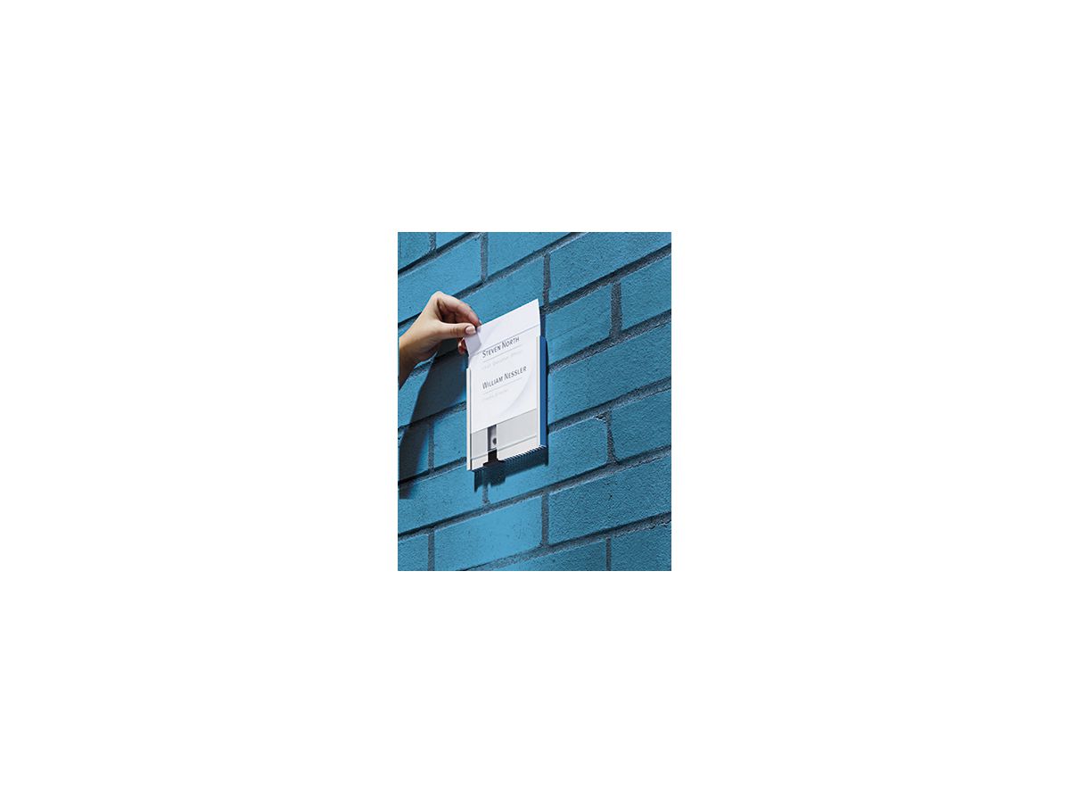 DURABLE Türschild INFO SIGN 480123 149x105,5mm metallic silber