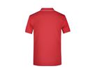 JN Men's Polo Stripe JN728 red/white, Größe L