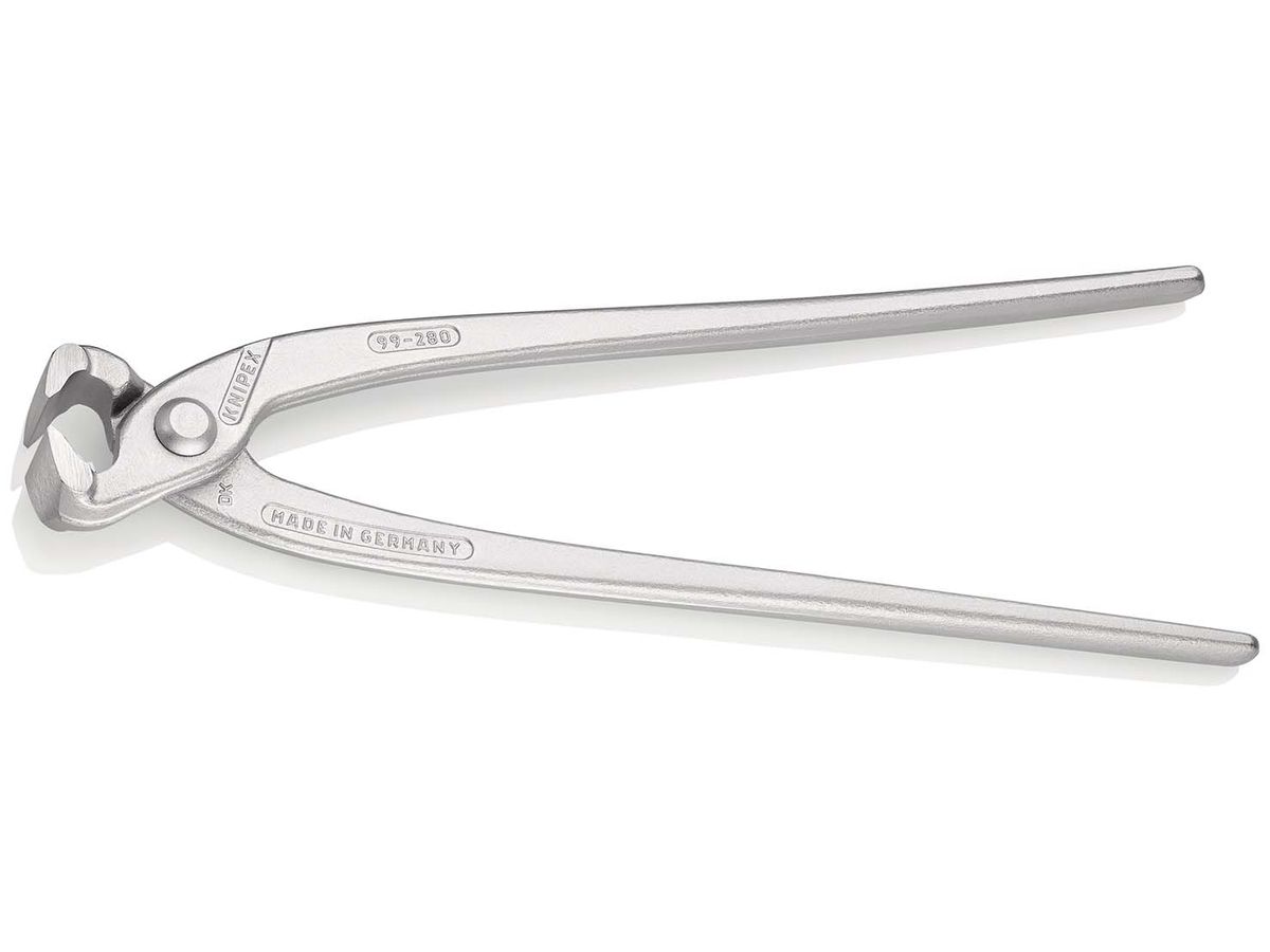KNIPEX 99 04 280 Monierzange (Rabitz- oder Flechterzange) glanzverzinkt 280 mm