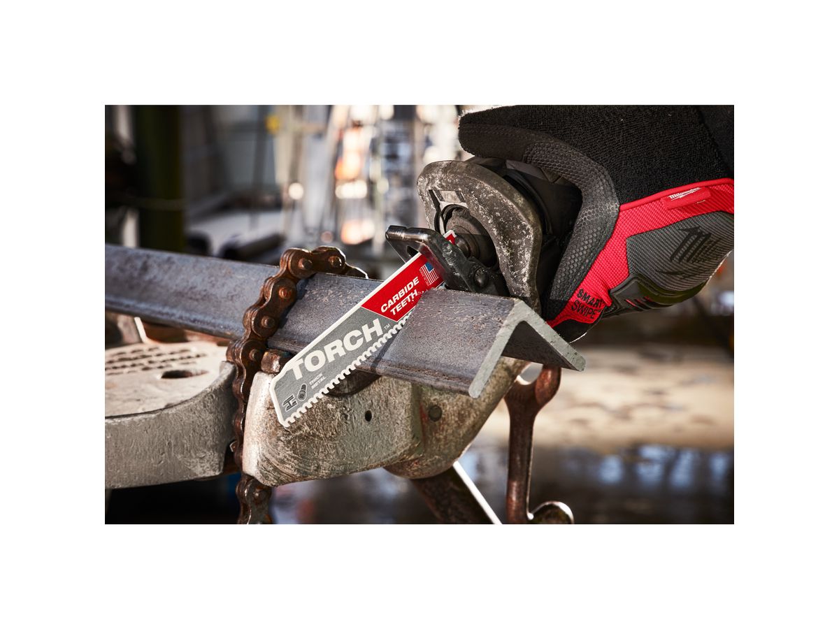 MILWAUKEE Säbelsägeblatt Metall HM-best. THE TORCH, 150x3,2 mm, 8 TPI