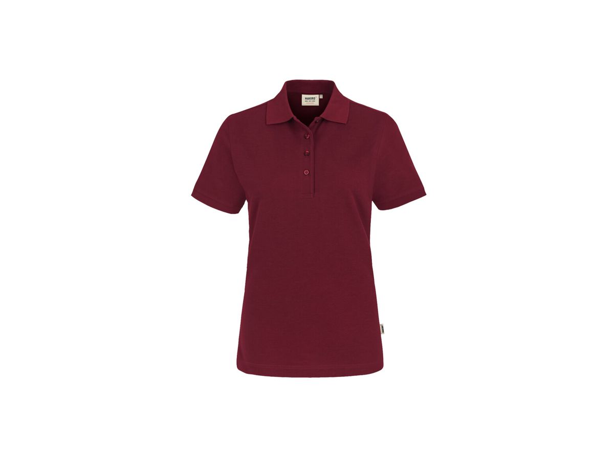 HAKRO Damen Polo-Shirt Modell 216 Farbe weinrot, Größe 3XL