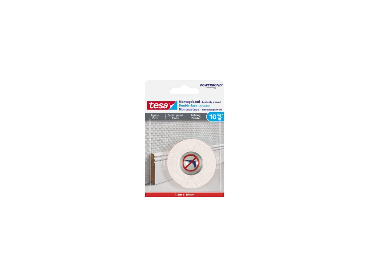 tesa Montageband 77742-00000-00 19mmx1,5m 10kg/m