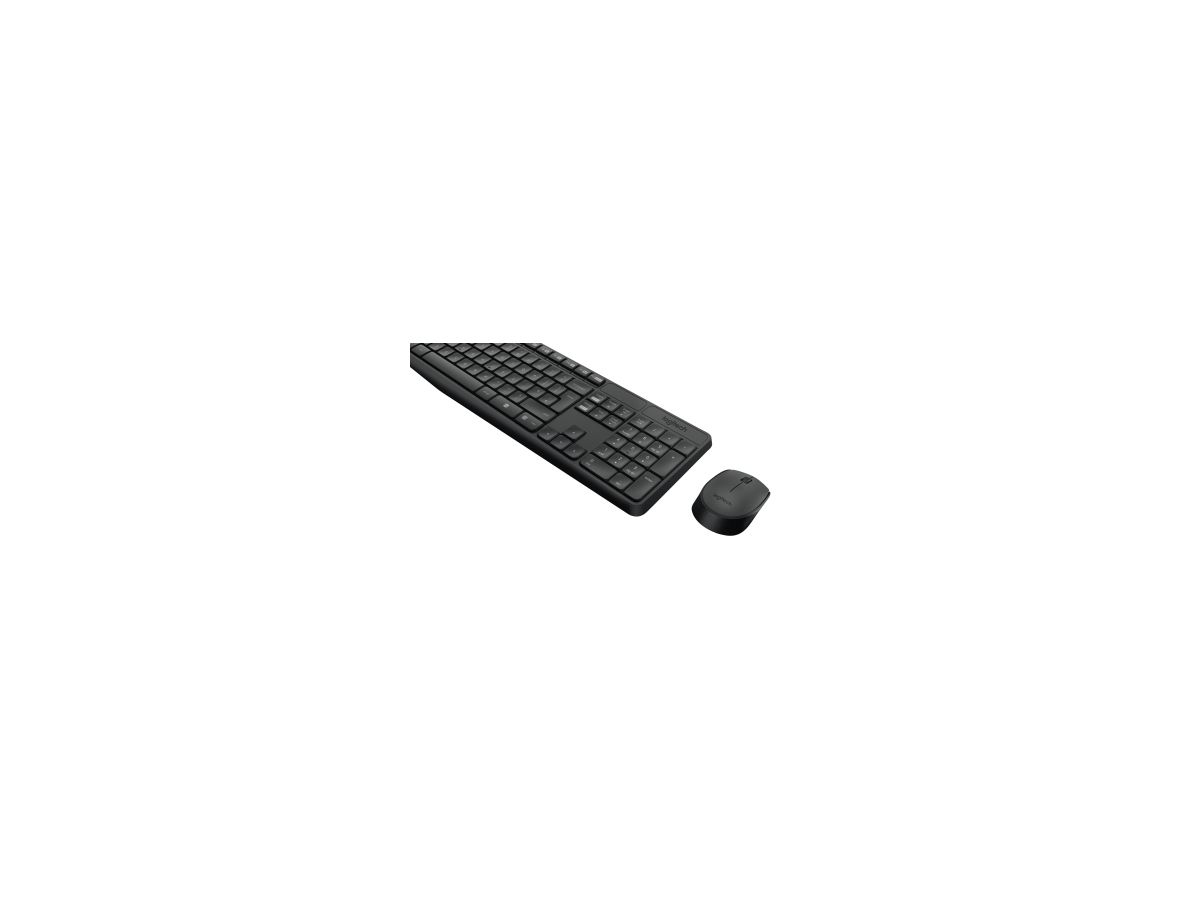 Logitech Tastatur-Maus-Set MK235 920-007905 grau 2 St/Pack.