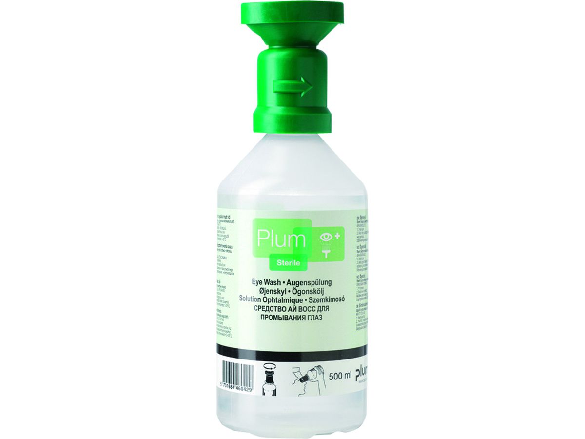 PLUM Augenspülflasche 200 ml (0,9 % Natriumchloridlösung)