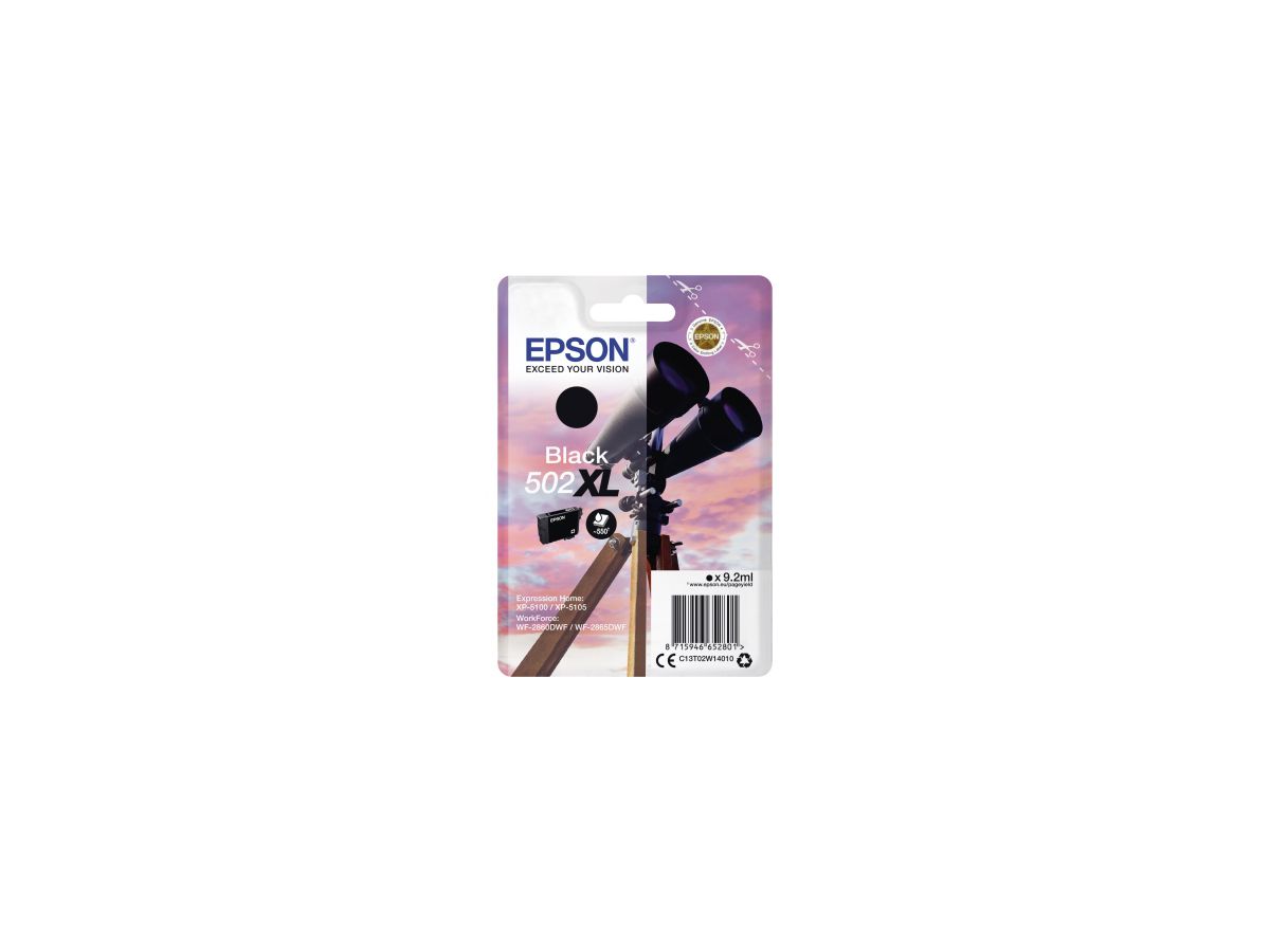 Epson Tintenpatrone C13T02W14010 502XL 550Seiten schwarz