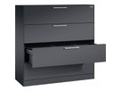 C+P Hängeregistraturschrank Asisto 146021413S10118 A4 3bahnig sgr/sgr
