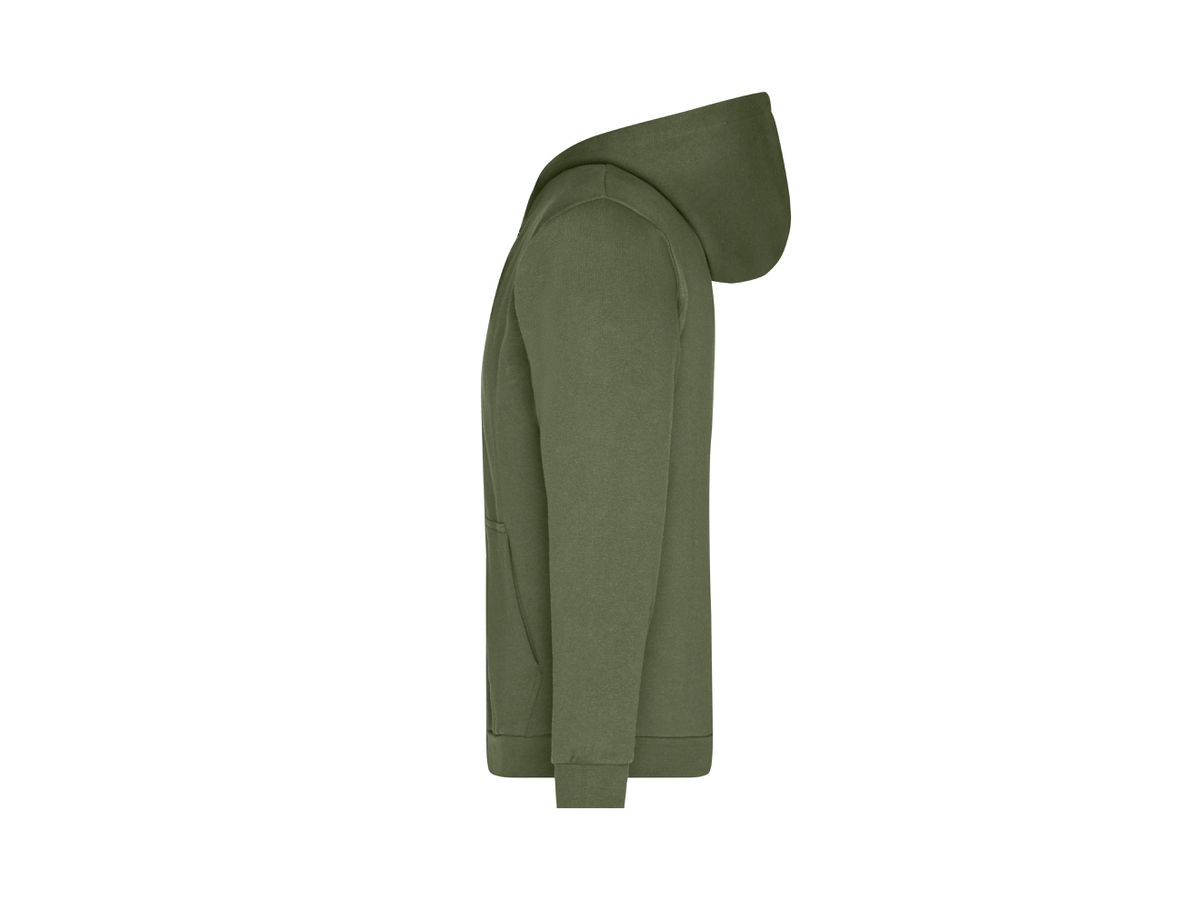 JN Promo Zip Hoody Men JN756 80%BW/20%PES olive Gr. 3XL