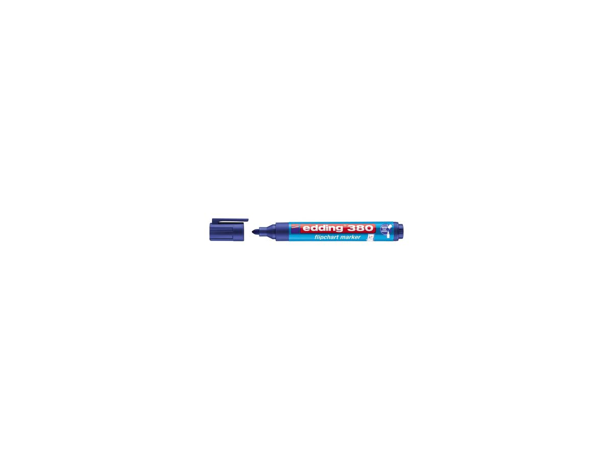 edding Flipchartmarker 380 4-380003 1,5-3mm Rundspitze blau