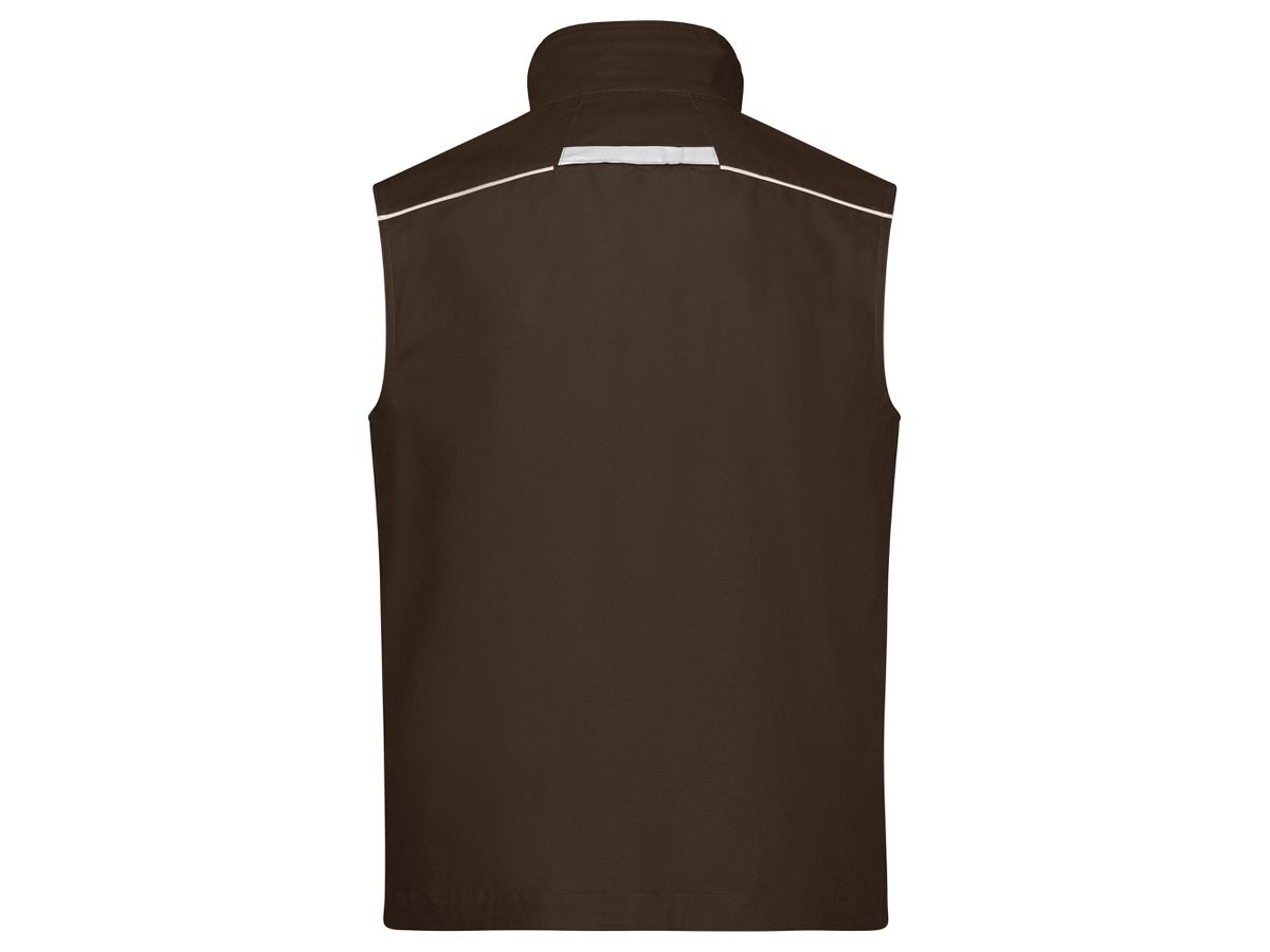 JN Workwear Vest - COLOR - JN850 brown/stone, Größe XL